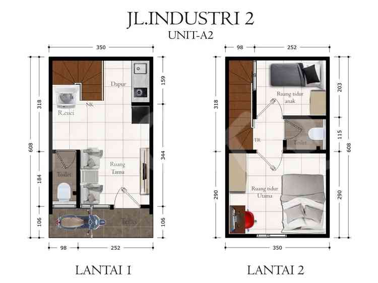 47 sqm, 2 BR house for sale in Jl Industri 2, Pasar Baru Jakarta Pusat, Gunung Sahari 5