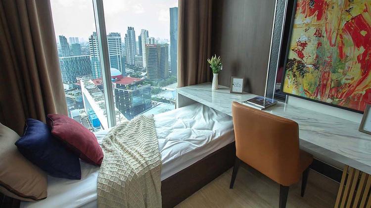 Tipe undefined Kamar Tidur di Lantai 11 untuk disewakan di South Hills Apartemen - kamar-master-di-lantai-11-ef0 10