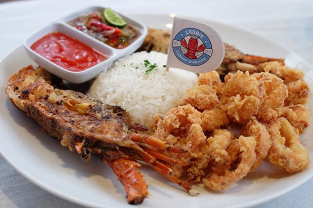 loobie lobster with rice seafood restaurant jakarta