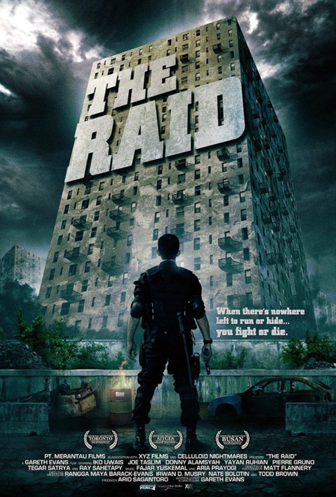 The Raid is a movie of gore action from Indonesia