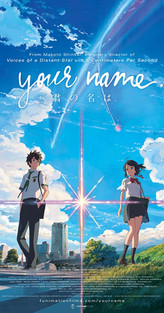 Your Name is the best animation Japan movie by Makoto Shinkai