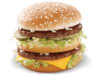 menu McDonald's bigmac